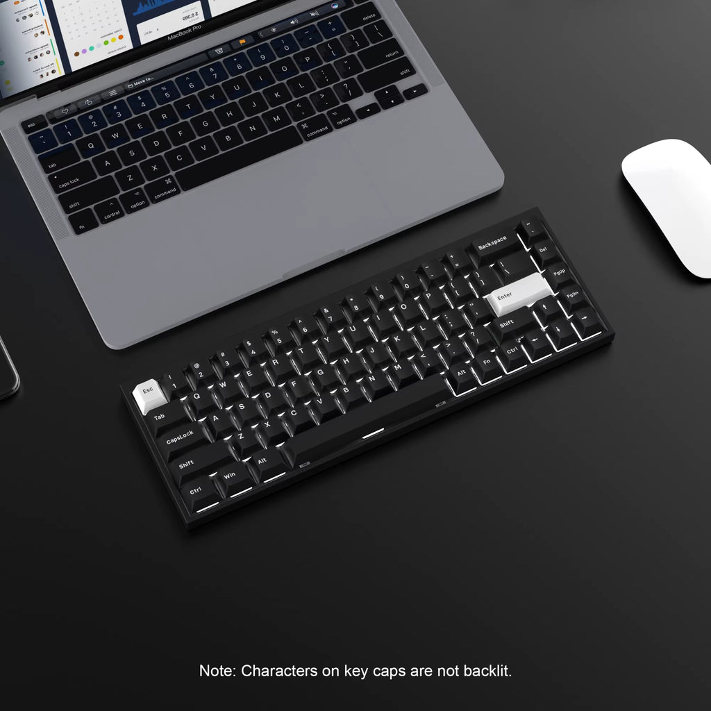 168 Keys Double Shot PBT Keycap Custom Keycap Cherry Profile Keyboard Keycaps for Cherry Gateron MX Switches Gaming Keyboard